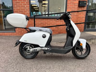 Super Soco CUX WITH TOP BOX (BRNA NEW/IN STOCK) Scooter Electric WhiteSuper Soco CUX WITH TOP BOX (BRNA NEW/IN STOCK) Scooter Electric White at Dorchester Collection Dorchester